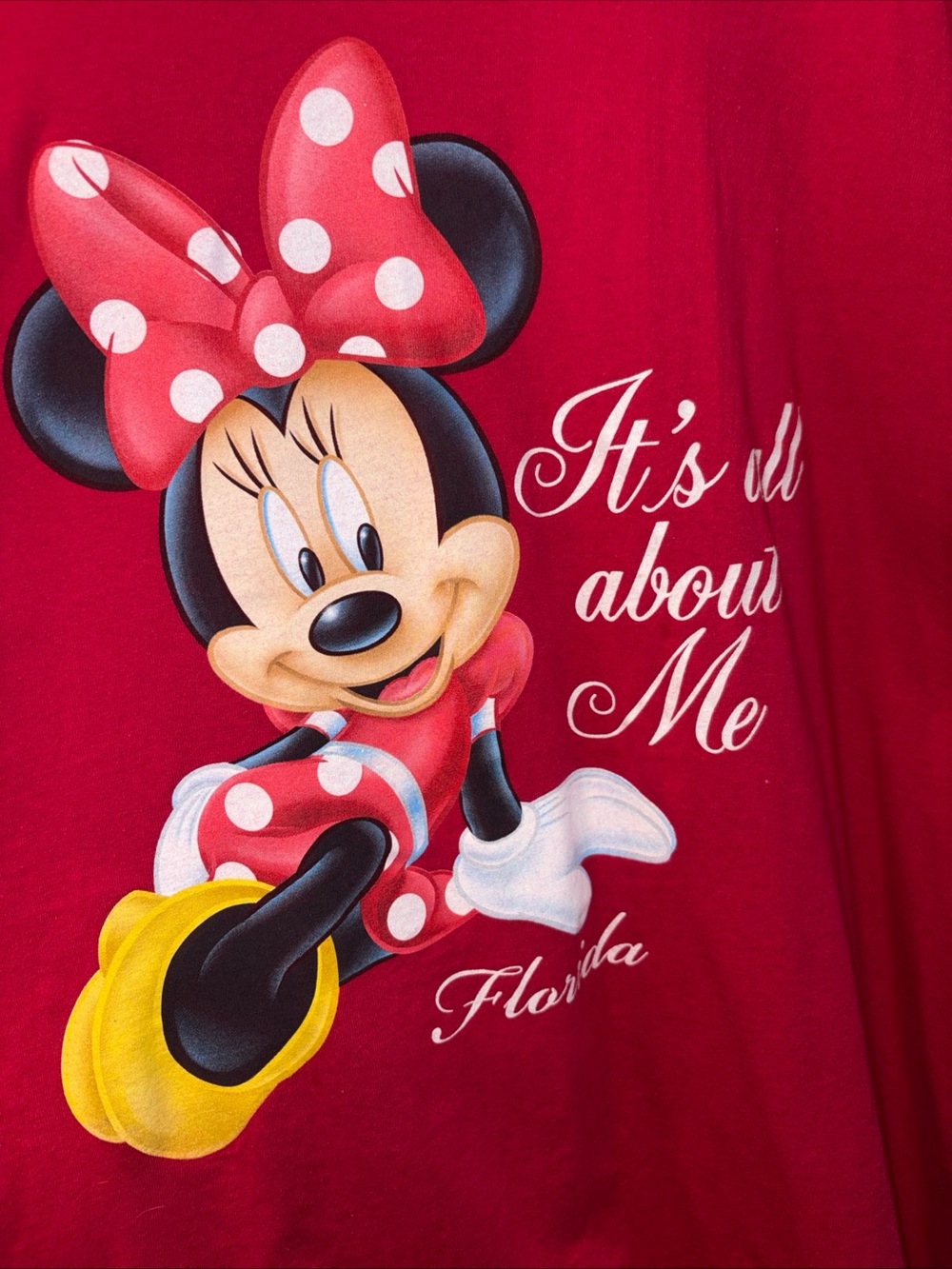 Minnie Mouse Red Graphic Tee - It's All About Me 3XL